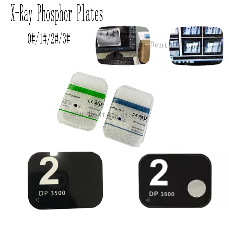 1Pcs Dental X-Ray Phosphor Plates Magnetic No Magnetic Reuses Digital X Ray Sensor Image BoardDentistry Imaging Tools ﻿