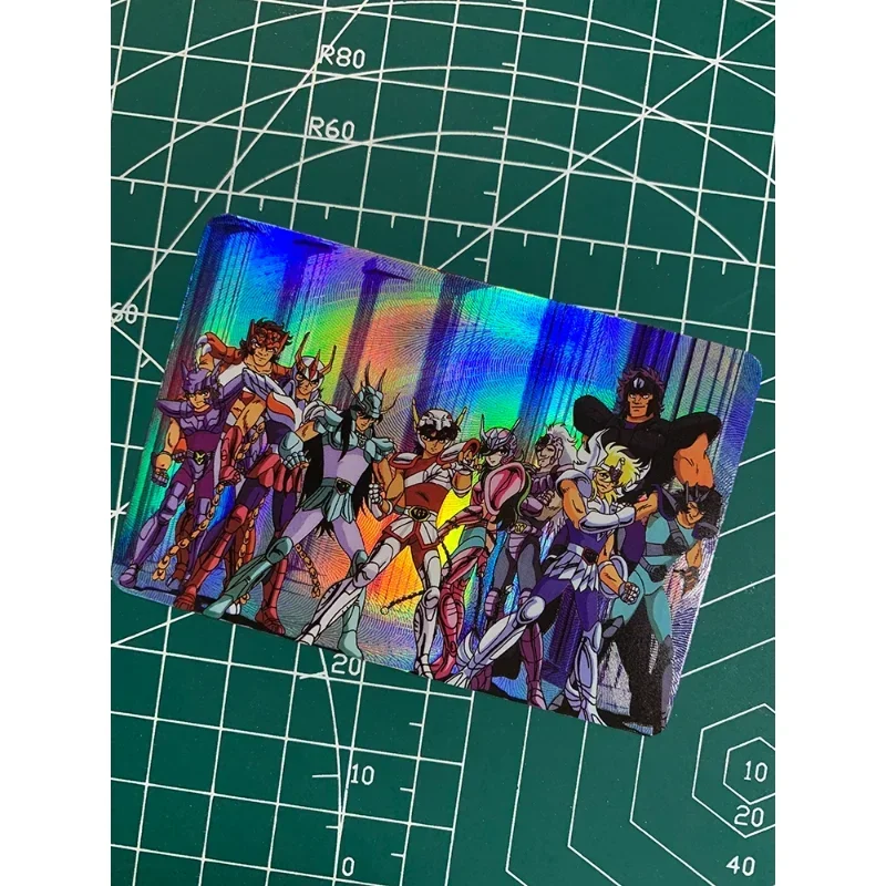 2pcs/set Saint Seiya Card Saori Kido Shiryu Phoenix Ikki Animation Characters Anime Classics Game Collection Flash Card Toy