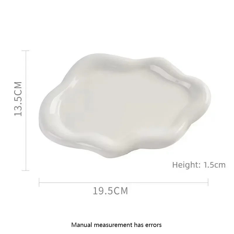 For Ins Plastic Jewelry Tray Mini Cloud Shape Jewelry Display Plate Storage Plate Watches/Keys Storage High Quality