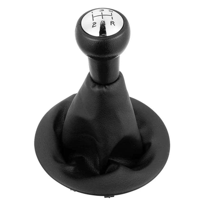 Couro PU engrenagem Shift Knob e Gaiter, 5 Speed, Acessórios Interior do carro, Citroen Berlingo III, Peugeot Partner 2008-ON, 1Pc