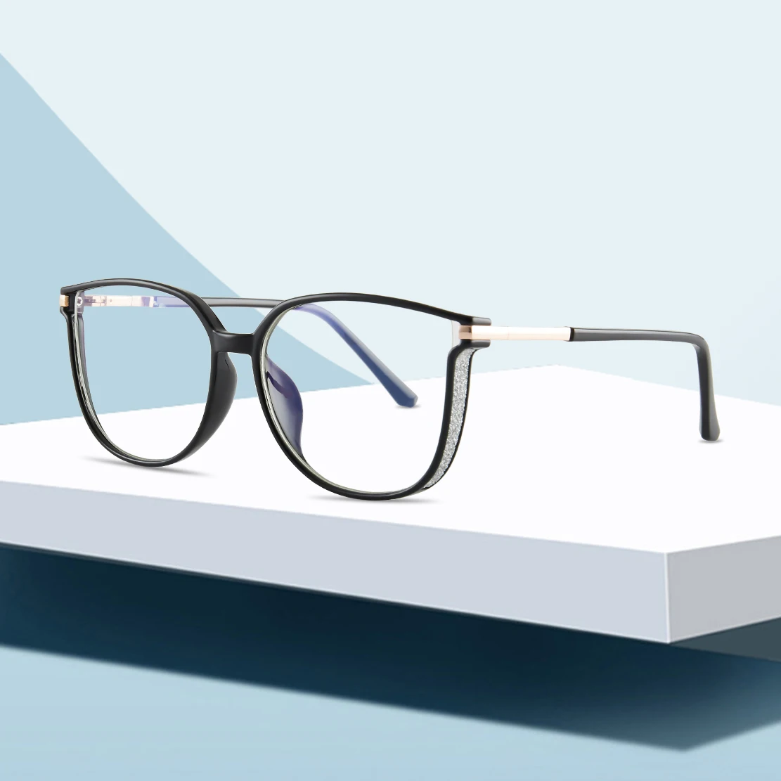 JMISUS Fashion Cat Eye Square Occhiali da vista a farfalla in acetato Occhiali fotocromatici per miopia per donna