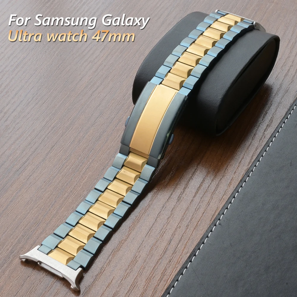 

Titanium Men Strap for Samsung Galaxy Ultra Watch 47mm Luxury Link Bracelet for SAMSUNG GALAXY ULTRA 47MM Metal Replaceable Band