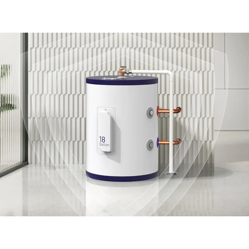 Electric Water Heater 18 Gallon Small Tankless Water Heater for Washing and Showering 120V 1500W Compact Home Water Heater