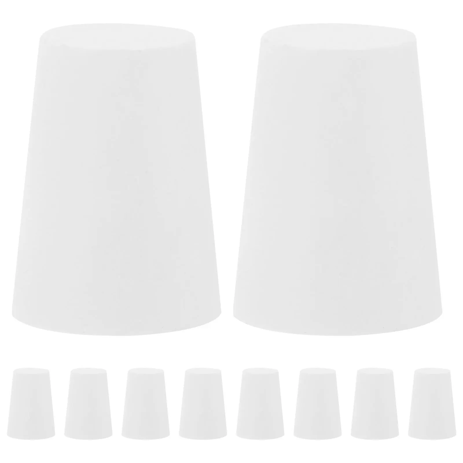 

10 pcs for Tube Stopper Stopper Rubber Flask Plug Bungs Practical Rubber Test Test Tubes Bungs Tube Plug