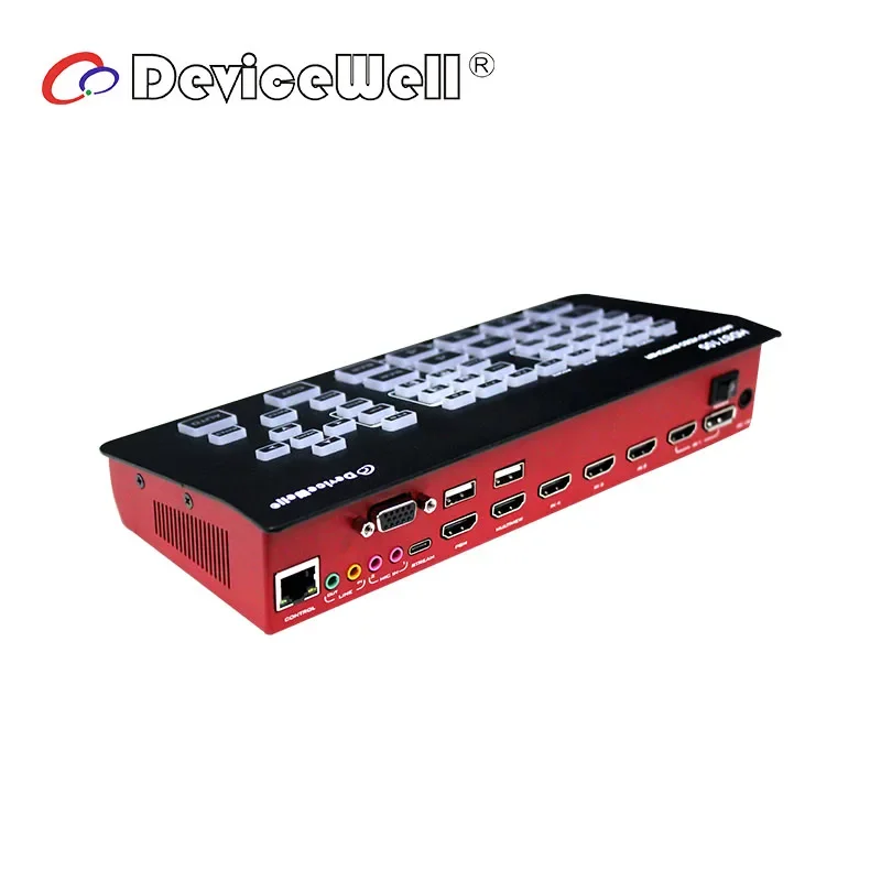 HDS7105 New 5-CH Switcher 4 HDMI-compatible 1 DP Micro Switcher Video Switcher For LED