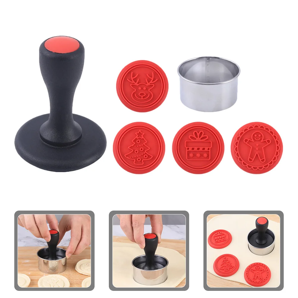 1 conjunto de molde de biscoito de natal, cortador de silicone, ferramenta de cozimento diy para fazer biscoitos festivos, molde de biscoitos