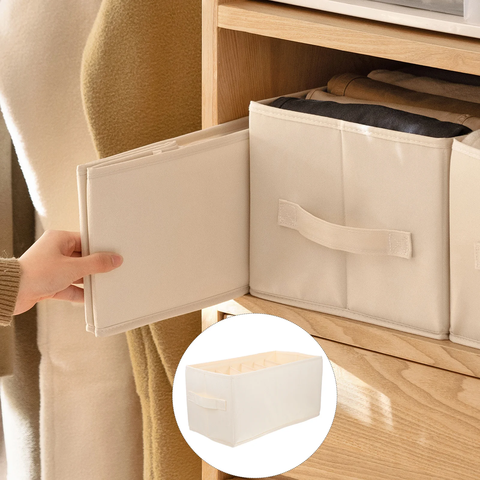 

Wardrobe Clothes Organizer Storage Basket Drawer T-Shirts Jeans Closet Organizers Clothes Organizer for Closet