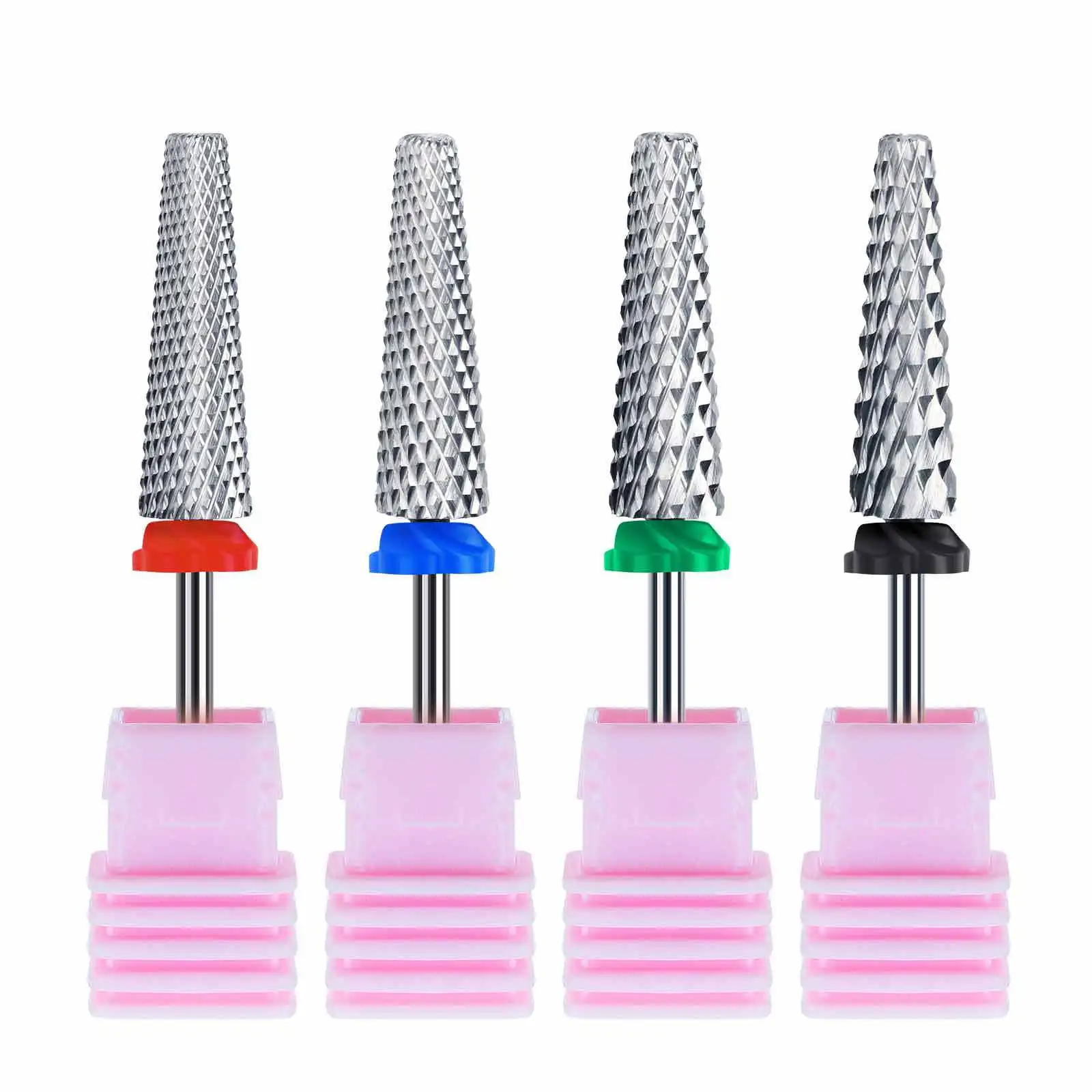 Brocas para unhas de carboneto de tungstênio - Broca de manicure de cilindro longo para corte rápido, remoção de esmalte em gel sem esforço e modelagem de arte em unhas