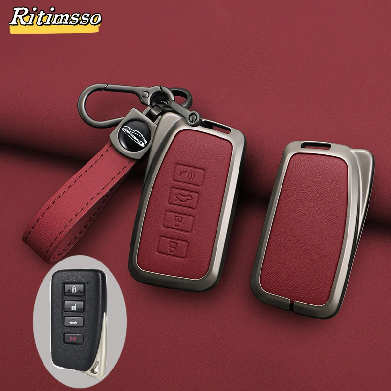 Alloy Car Key Case Cover for Lexus RX350 NX300 Es300h Rx450h GS300 GX470 IS250 ES350 LX570 GX460 Nx300h Is300h Shell Fob Holder