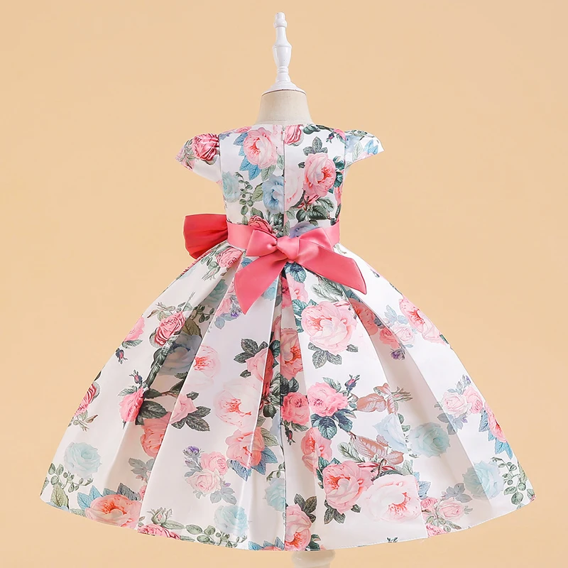 Fashion Children Girls' Princess Dress Cotton Sleeveless Flower Girl Dresses for Wedding Summer Dresses for Girls 4-13 Years