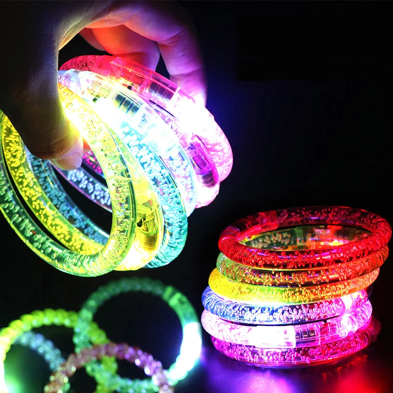 15/30Pcs Glow Sticks Foam LED Stick Palm Bulk Glowing Glasses Luminous Headdress Glowing Rings for Wedding Party Supplies