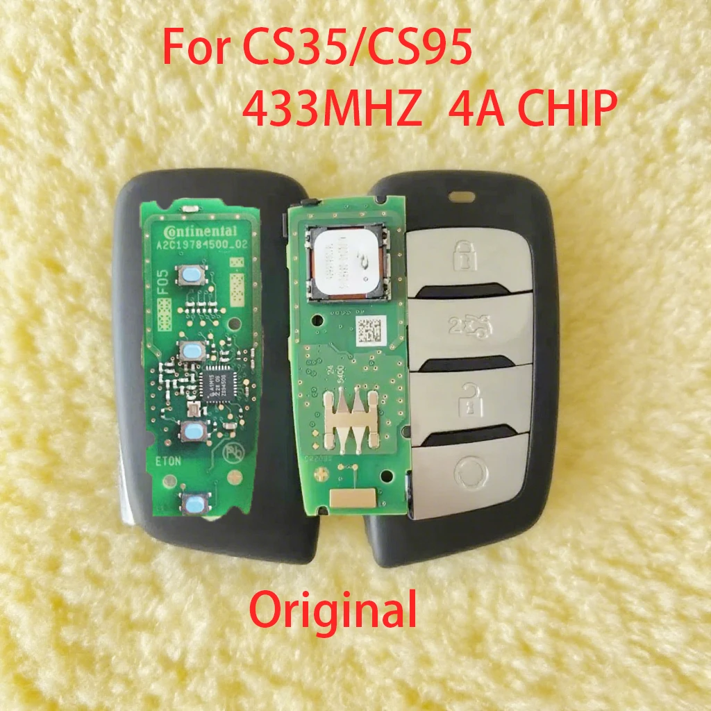 

Оригинальный интеллектуальный дистанционный ключ 433 МГц для CHANGAN CS35 CS95 CS85 с чипом 4A/8A