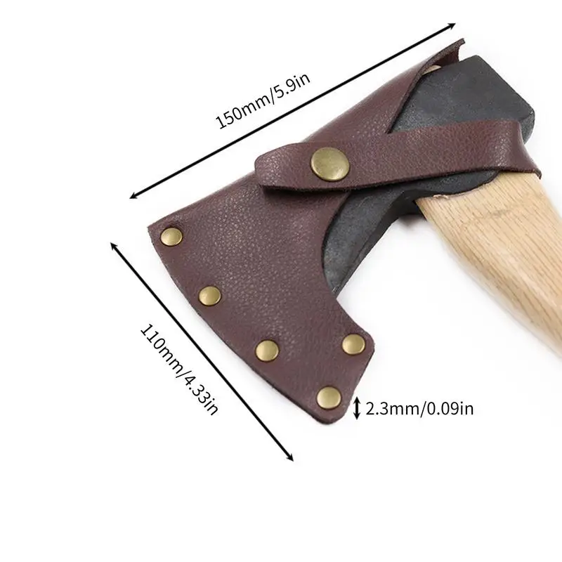 Multifuntional PU Leather Portable Survival Hatchet Soft For Axe Sheath Outdoor Camping Cover Blade Protection Tools Part