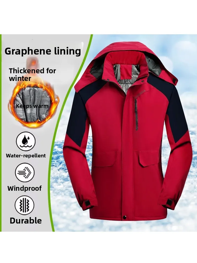 

Мужская зимняя утепленная хлопковая куртка-пальто для мужчин среднего возраста, свободного кроя, повседневная, теплая, на хлопковой подкладке