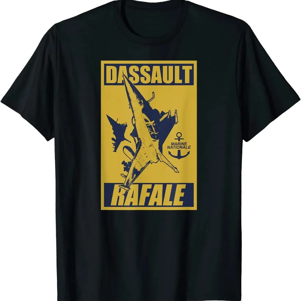 French Dassault Rafale Multirole Fighter Aircraft-New 100% Cotton Short Sleeve O-Neck T-shirt Casual Clothing Mens Top.