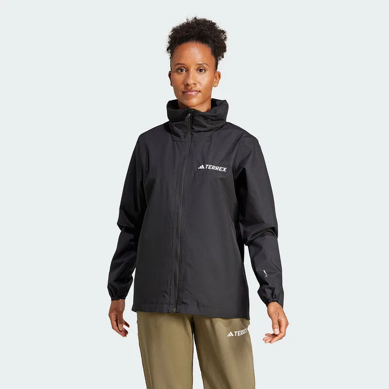 

Adidas W MT ESS 2L R J Terrex Hooded Jacket Water-Resistant and Breathable for Outdoor Activities