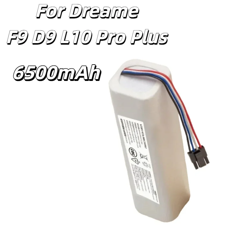 

9800mAh Rechargeable Lithium-ion Battery Model-4S2P–FOR Dreame D9/F9/L10/L10 Pro Robot Vacuum Mop Cleaner, Reliable Power Supply