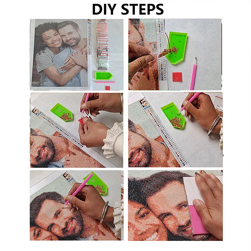 Diy personalizado casal foto pintura diamante, 5d adulto pintura diamante para iniciantes, diy pintura diamante completa bordado.