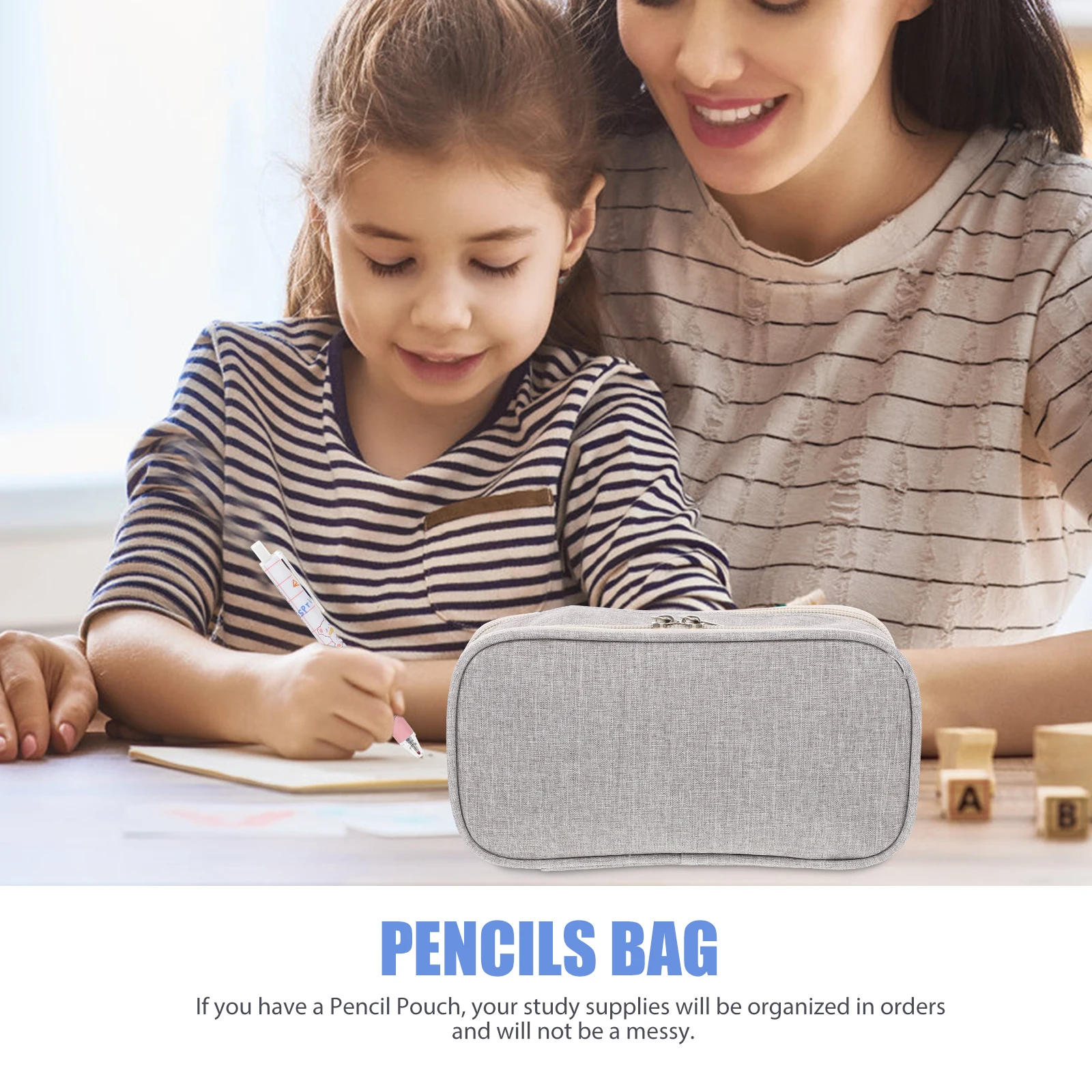 

Pencil Case and Reusable Bag Portable Multipurpose Convenient Pouch Handheld Household Multi-function