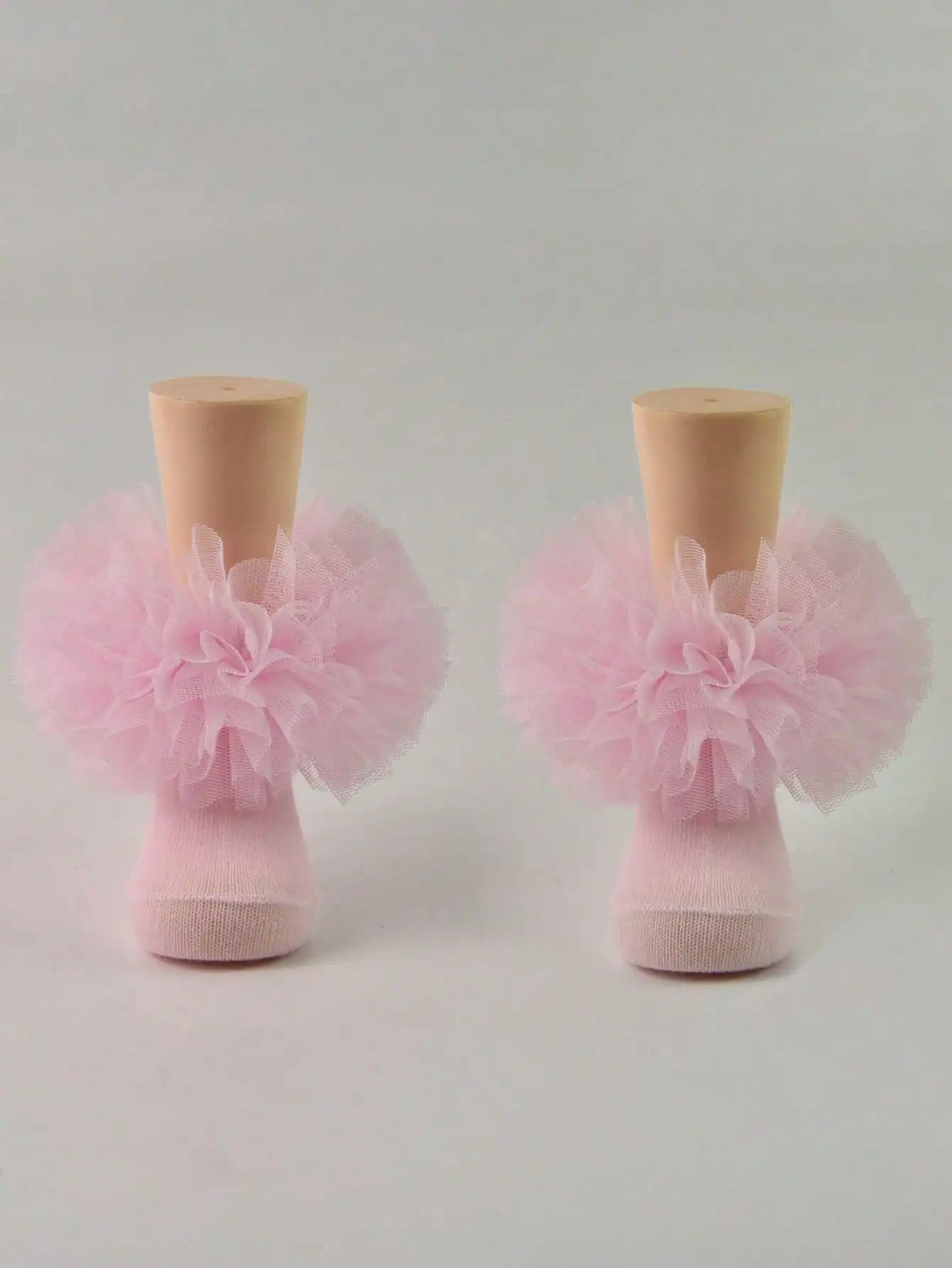 1 Pair Girls' Lace Ruffle Socks Fluffy Ruffle Baby Infant Princess Socks