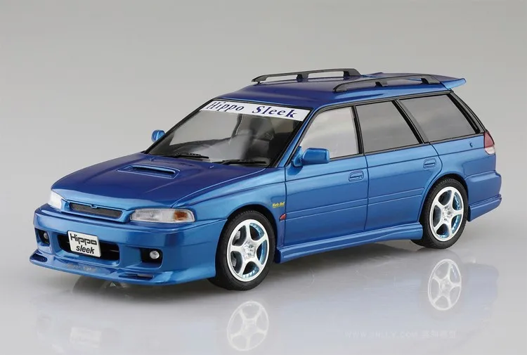 Aoshima 05800 static assembled car model toy 1/24 scale For Subaru Legacy HIPPO SLEEK BG5 1993 station wagon car model kit