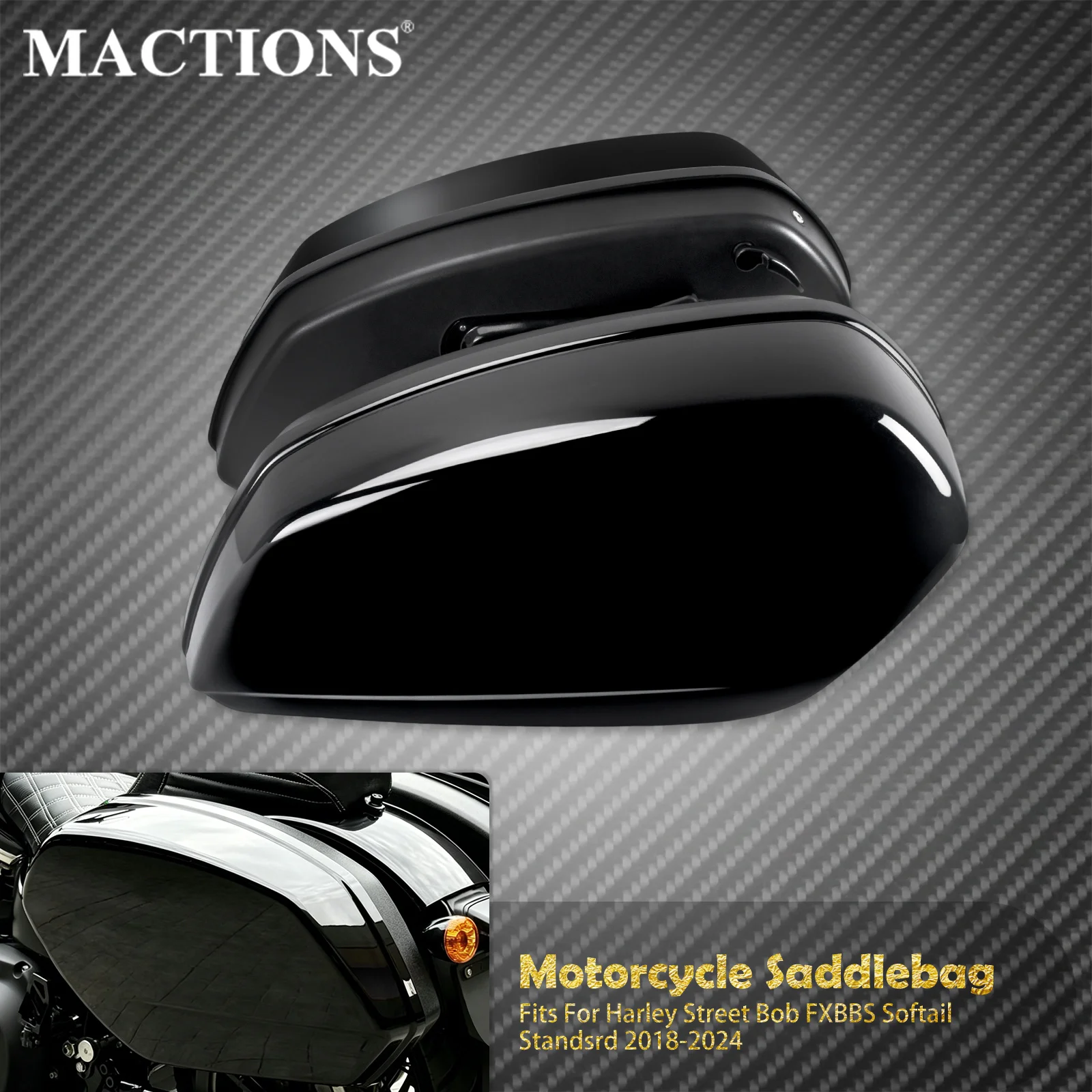 Motorcycle Hard Saddlebags Docking Kits Luggage Box For Harley Low Rider ST FXLRST FXLRS Softail Street Bob FXBBS Standard 18-24