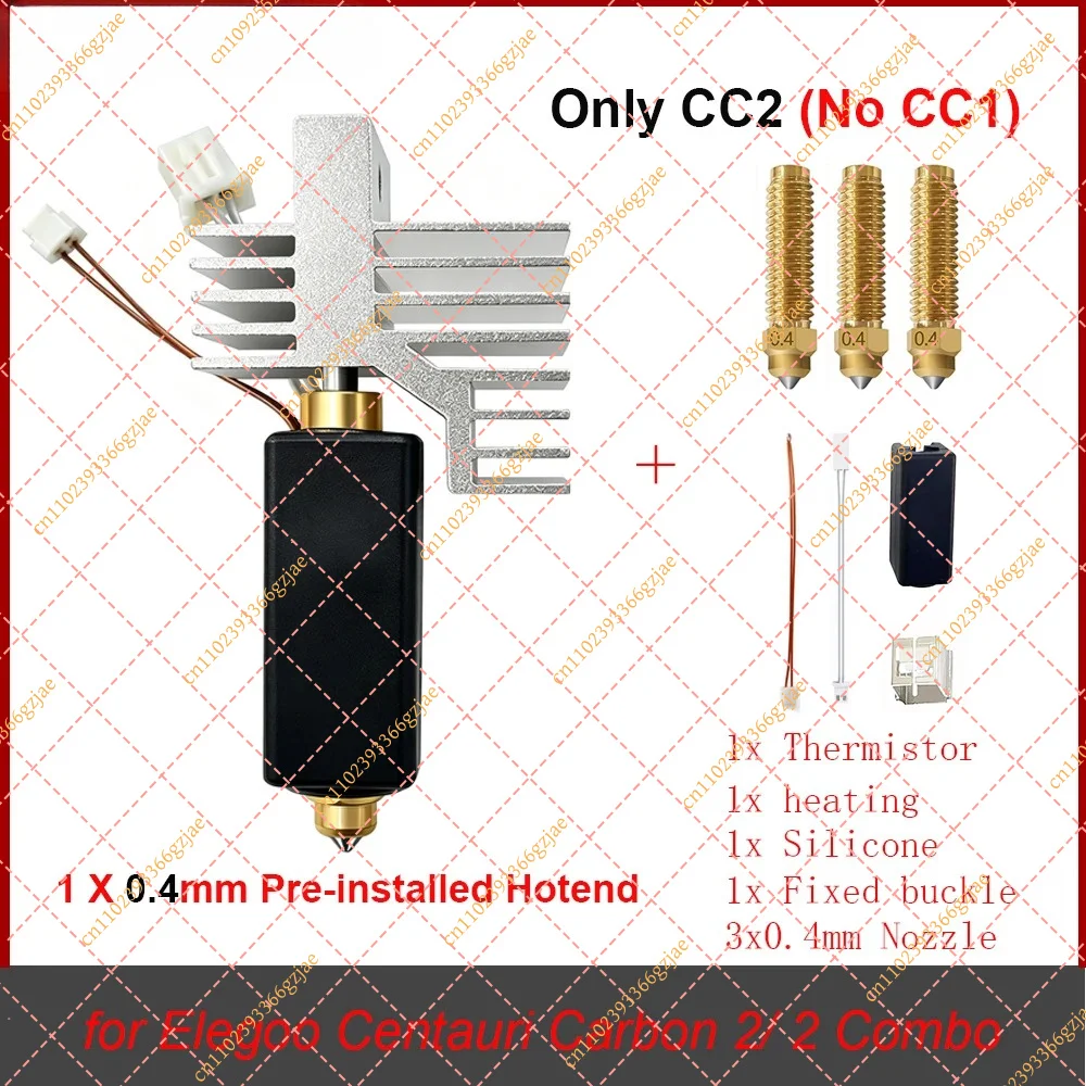 Pre-Installed Hotend Kit for Centauri Carbon 2 / 2 Combo, Replacement 3D Printer Parts