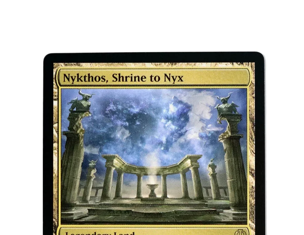 (Nykthos، Shrine to Nyx) TCG بطاقات الوكيل السحرية لعبة سوداء عالية الجودة لوحة تجميع الوكيل لعب بطاقات التداول