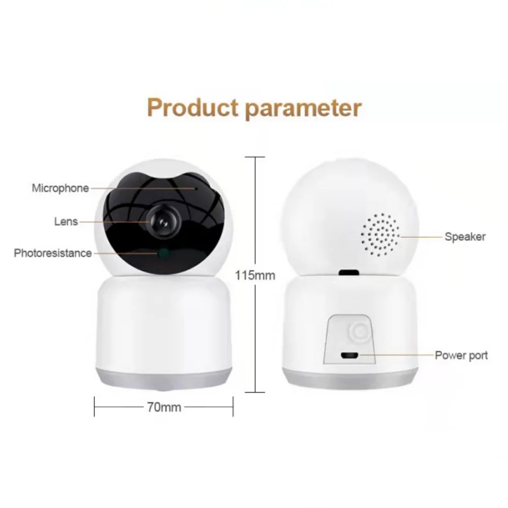 2MP TUYA WIFI IP Camera Smart Home Indoor WiFi Wireless Surveillance Camera Automatic Tracking CCTV Security Baby Monitor