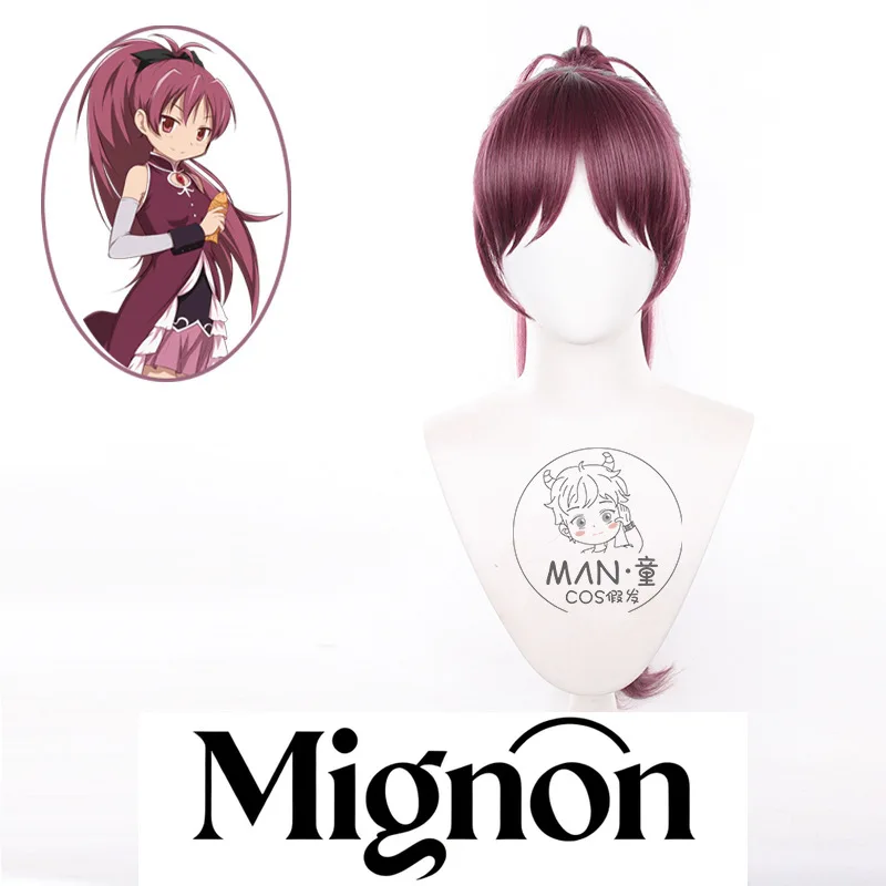 

Puella Magi Madoka Magica Kyoko Sakura, парик для косплея, имитация кожи головы, тигра, зажим, хвост, Хэллоуин