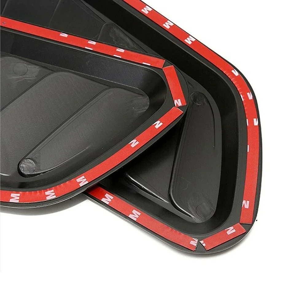 Universal de fibra de carbono para capó de coche, entrada de aire, ventilación de flujo rápido, embellecedor decorativo, estilo, 2 uds., decoración Exterior