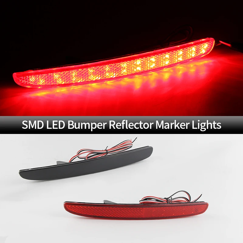 

2PCS LED Rear Bumper Brake Lights Canbus For 2016-up Honda Civic Hatchback Type-R or SI 4-Door Sedan Tail Stop Warning Fog Lamps