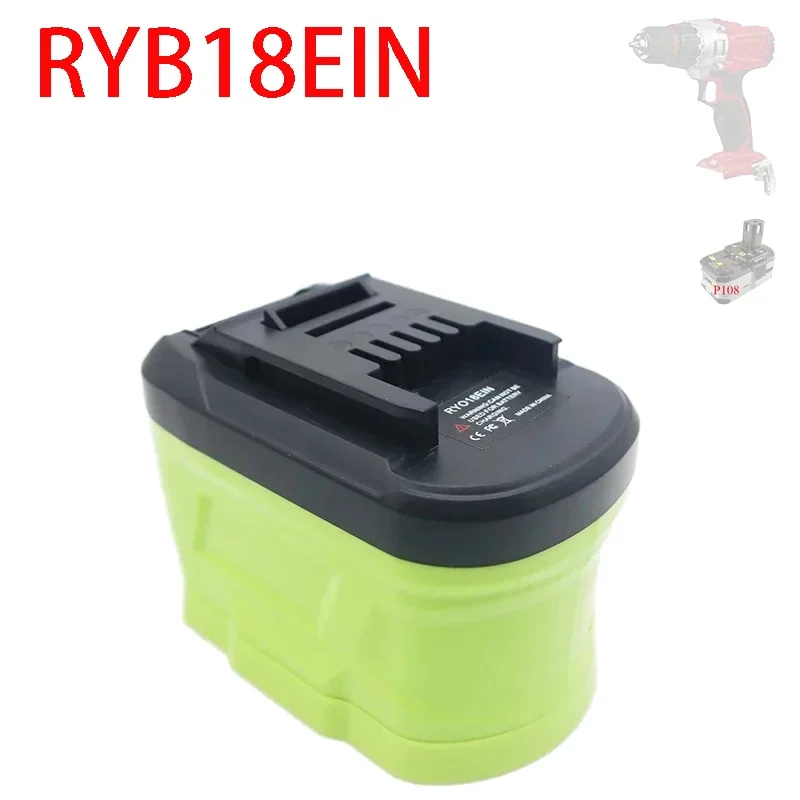 

RYB18EIN Converter Adapter for Einhell Li-ion Tool for Ryobi Lithium P103 P108 To for Einhell 18V Li-ion Battery 4511396 4511502