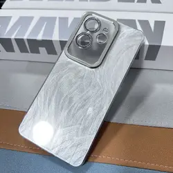 Realme GT6 CN 버전용 반짝이 깃털 렌즈 Realme GT6 CN 버전용 풀 커버 충격 방지 범퍼