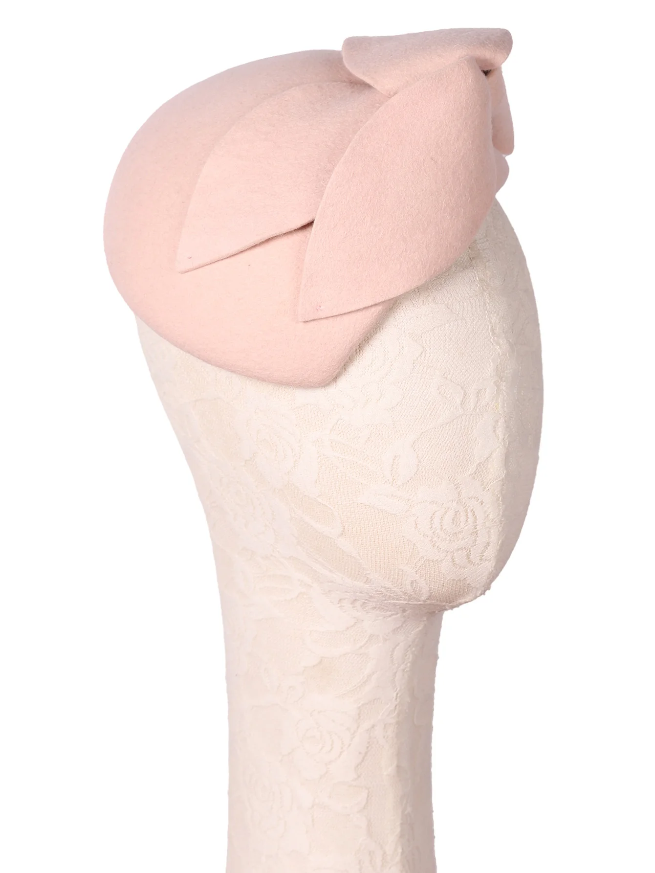 FS 100 % Wollfilz-Fascinator für Damen, Damen, Hochzeit, Fedora, Kirchenhüte, grüne Blumen-Baskenmütze, Mütze für Damen, Teeparty, Pillbox-Hut – Detail 3
