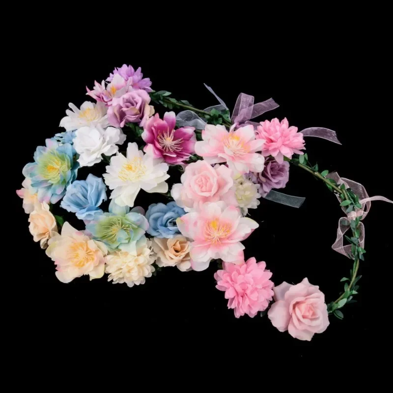 Romantic Luminous Garland Headband Children Adult Headdress Wedding Christmas Party Headdress Gift LED Luminous Toy Holiday Gift