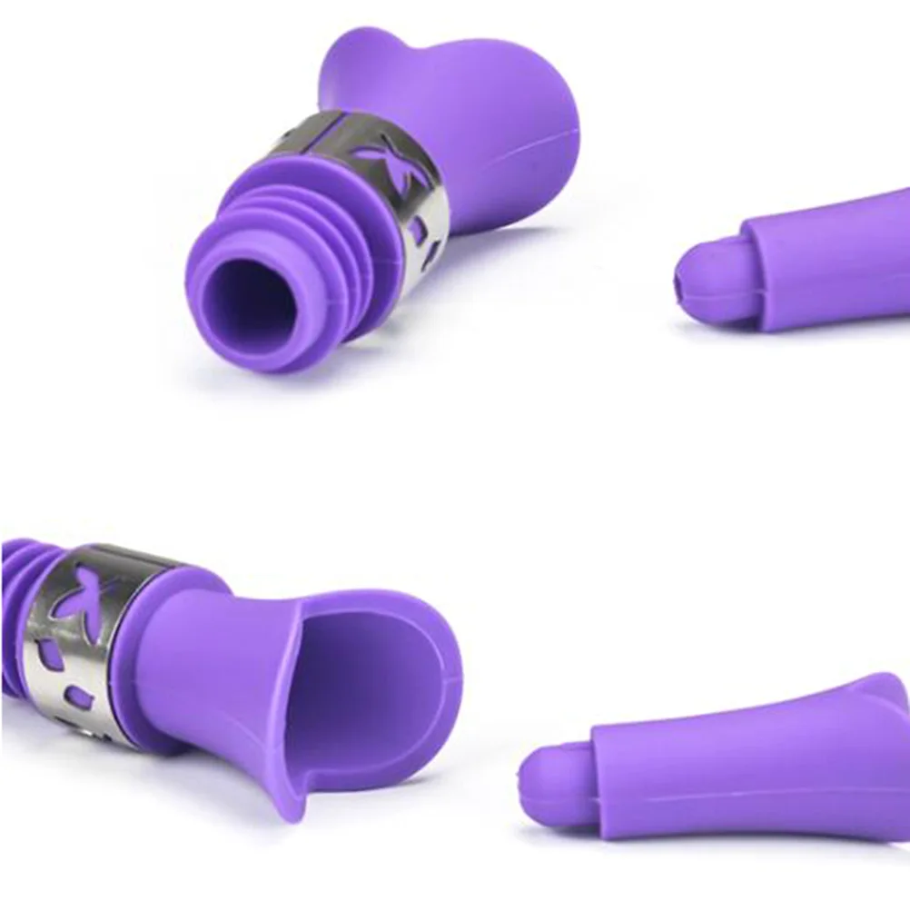 

4pcs Wine Pourer Stopper Multifunctional Lily Flower Shape for Silicone Wine Pourer Home Commercial Bar Cafe Kitchen Use