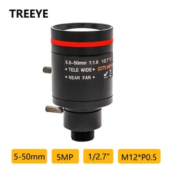 5.0Megapixel 5-50mm Lens 5MP Varifocal M12 CCTV Camera Lens 1/2.7