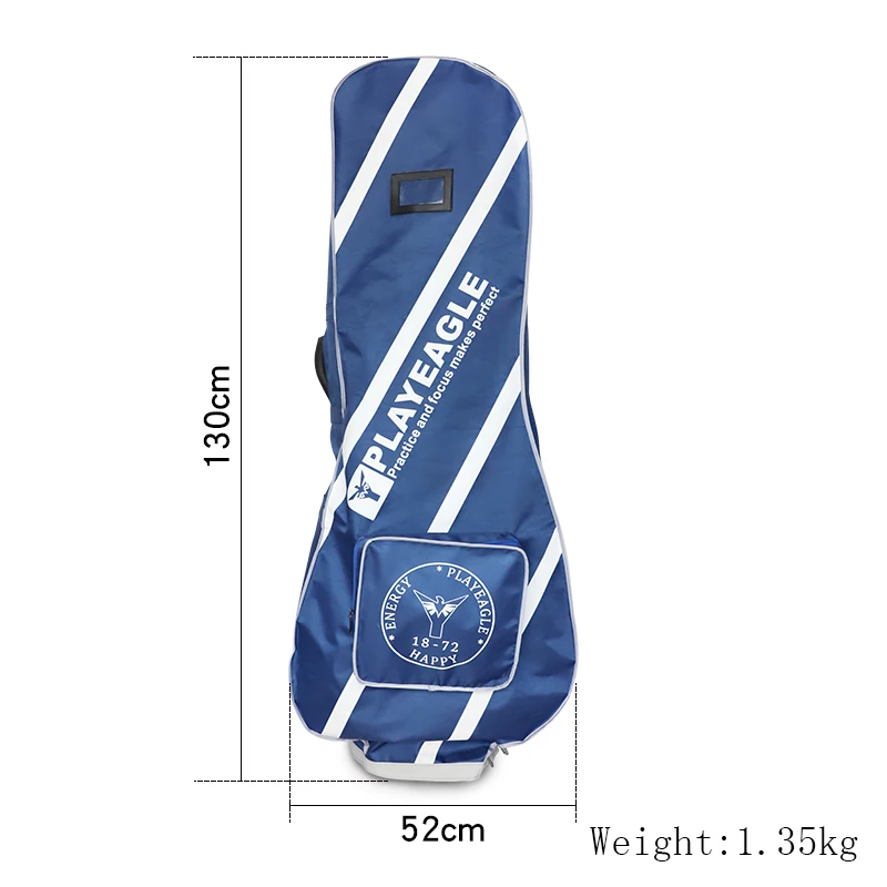 PLAYEAGLE Golf Rain Cover Bag Waterproof and Dustproof Protable Foldable Golf Travel Cover Bag Raincover in Blue//Gray Color
