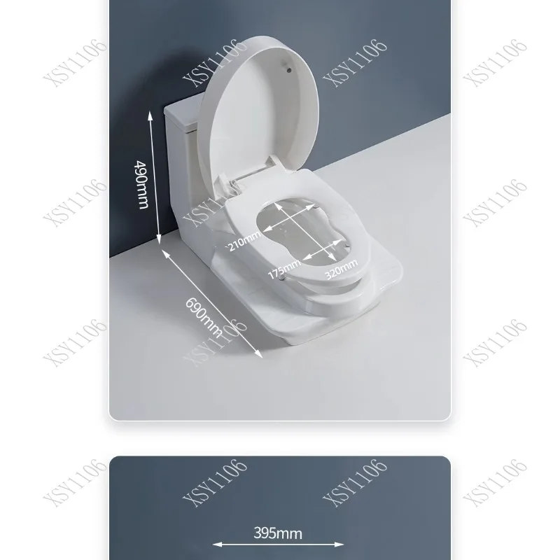 2-in-1 Squat & Sit Toilet Integrated Home Bathroom Direct Flush Deodorant Anti-slip Commode
