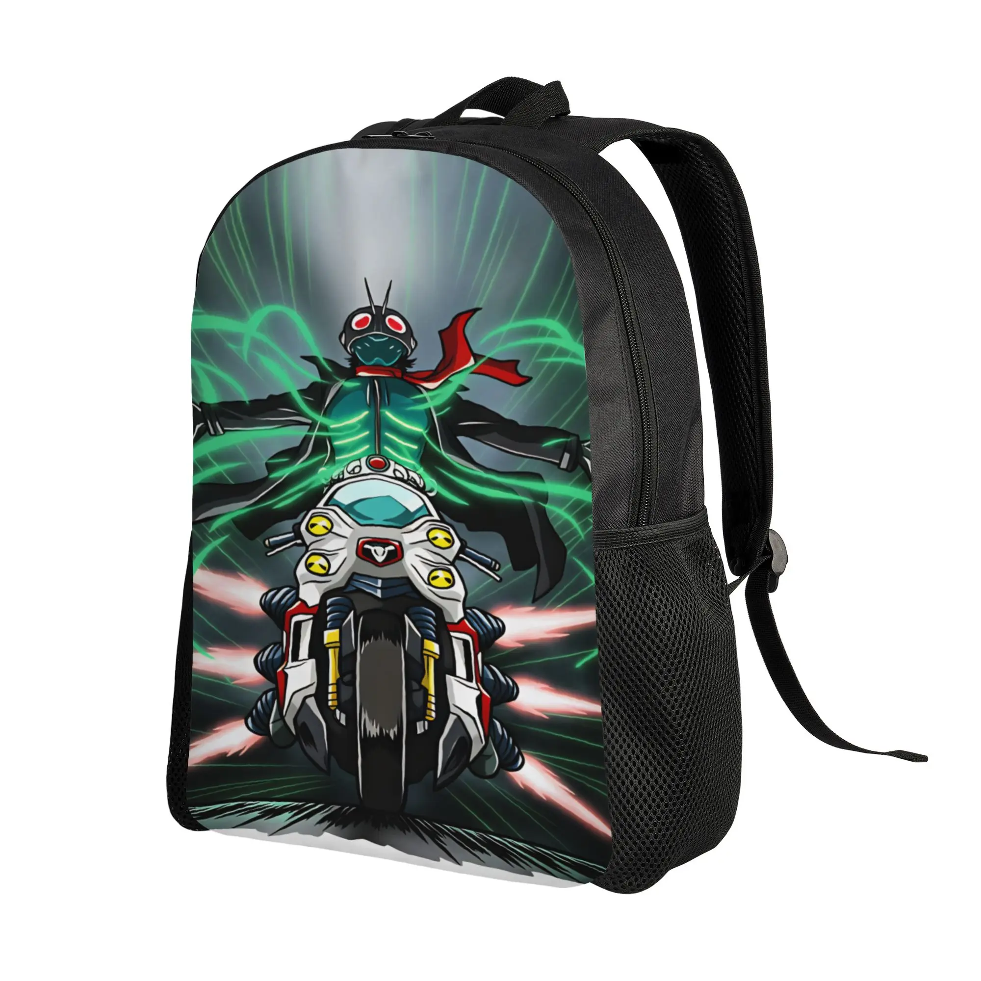 Kamen Riders Backpack  Women Polyester Outdoor Backpacks Breathable Novelty High School Bags Rucksack