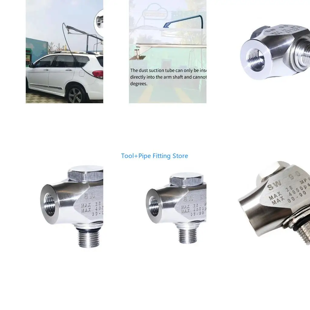 F92B High Pressure 12GPM G3/8 And 4 Threaded Connector For Pressure Washer With Double Size G3/8 And 4 Inch Ports