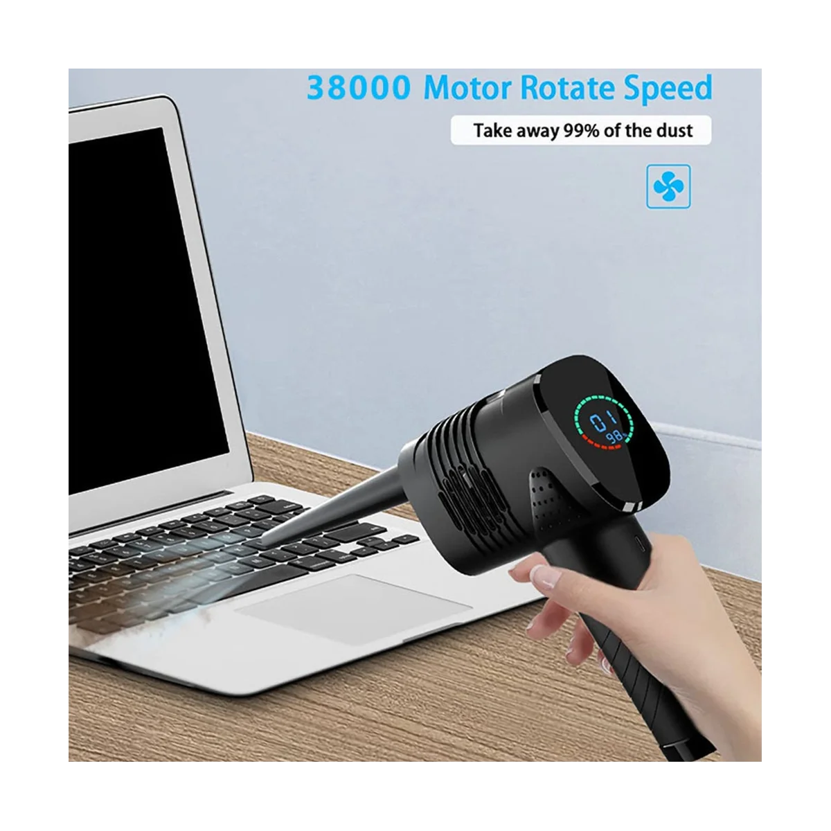 2 IN 1 Wireless Car Vacuum Cleaner Handheld Portable Robot Cleaner Dust Keyboard Cleaning Collector