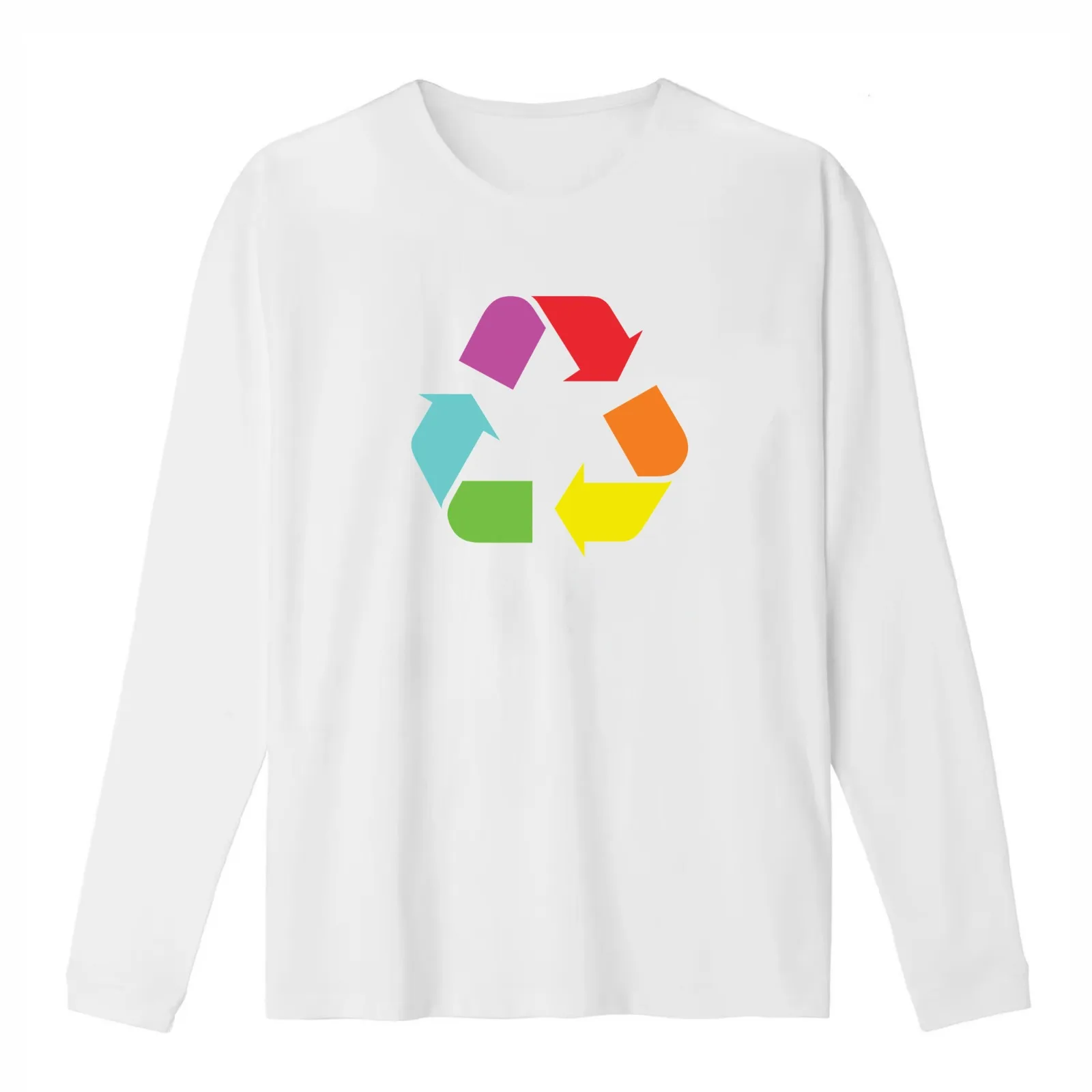 Eclectic Method Recycle Logo T-Shirt Summer Casual Cotton Tee Oversized Streetwear Tops Vintage Graphic Print 100% Cotton