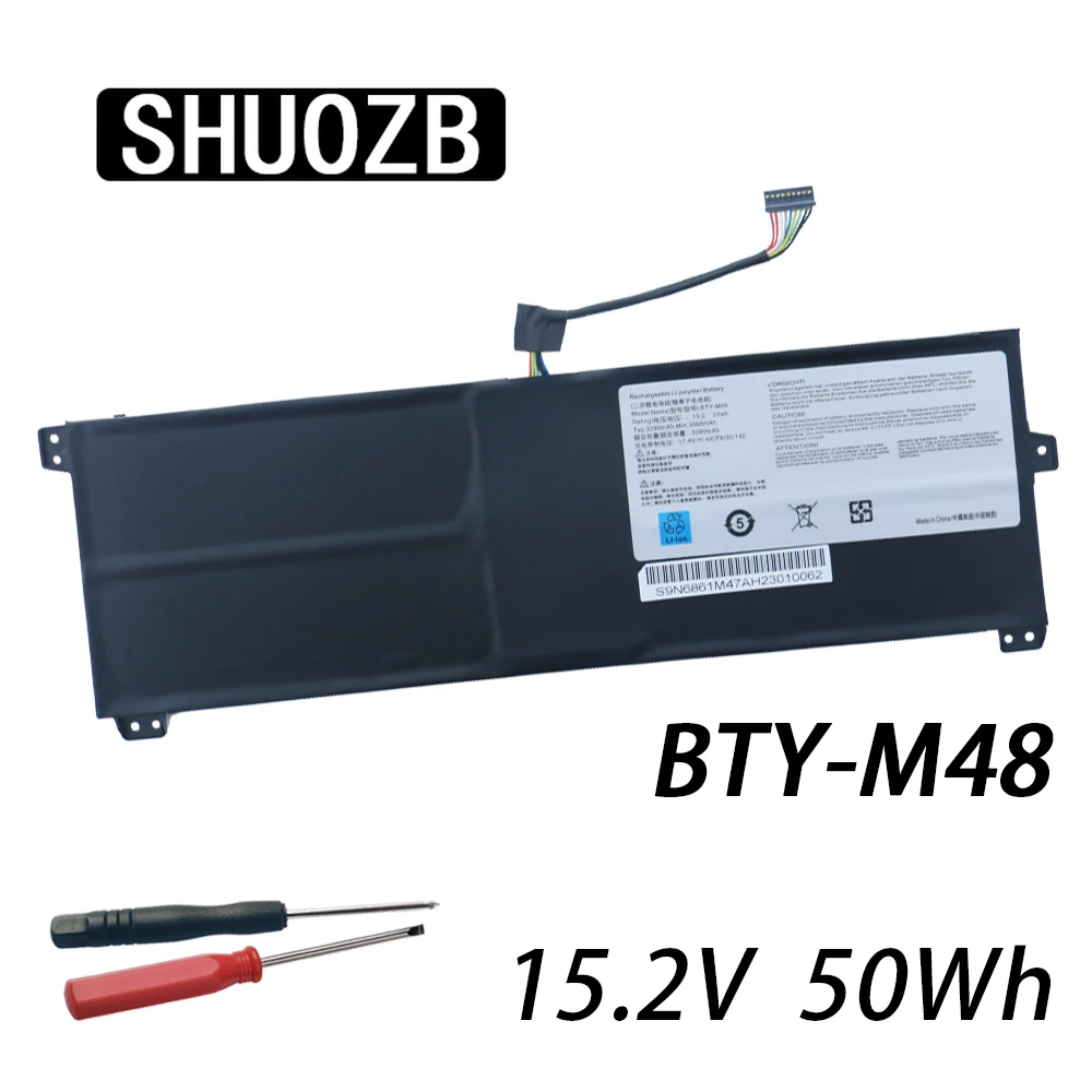 

SHUOZB BTY-M48 Laptop Battery For MSI PS42 8M-211PH 8RB Prestige 8RA-044VN 8RC-001ES 8M-437 MECHREVO S1 i5 i7 4ICP5/41/119 15.2V