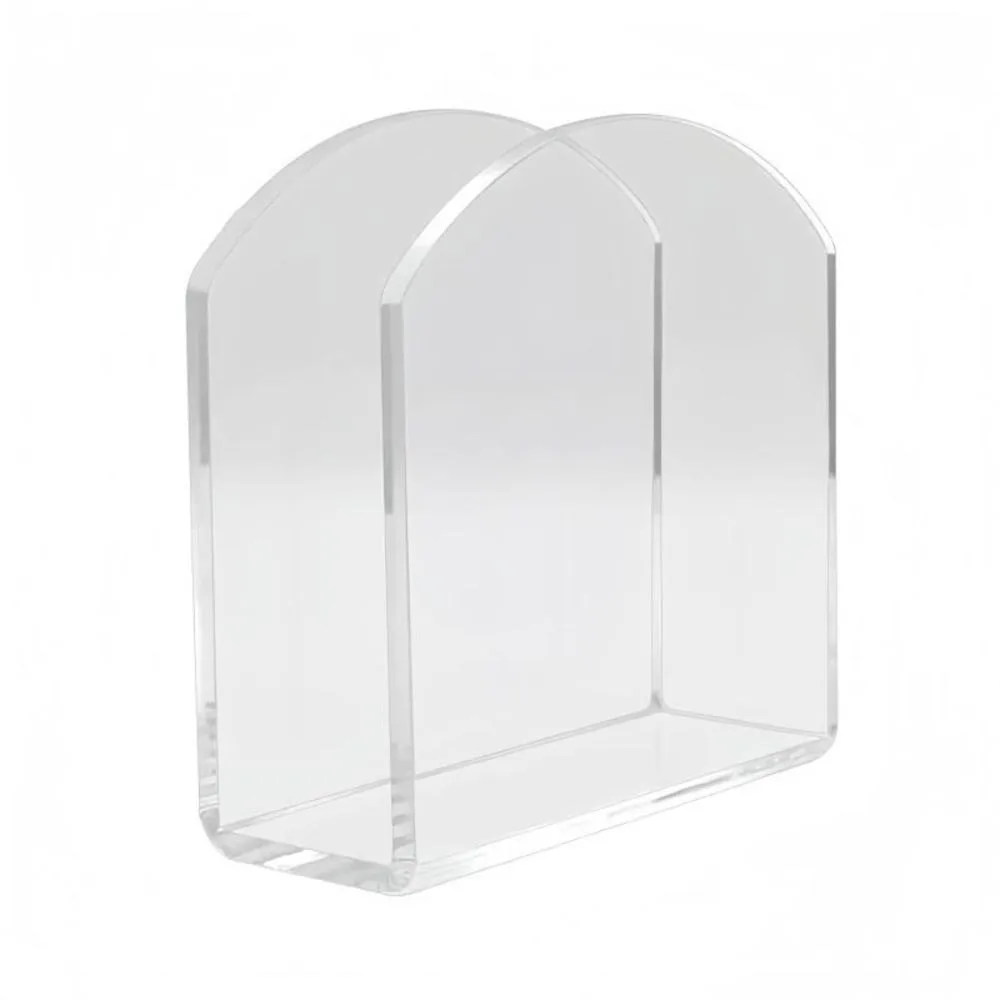 

Transparent Acrylic Napkin Holder Vertical Holder Napkin Storage Tissue Box Dispenser U Shaped Freestanding Napkin Rack
