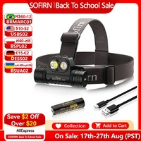 Sofirn HS20 2700lm USB C Rechargeable LED Headlamp 18650 Powerful Headlight with Spotlight&Floodlight Dual Switch Indicator