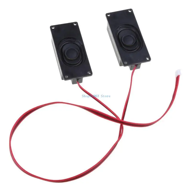 

L4MA 2 Pieces 4 Ohm 3W 3070 Speaker Advertising LCD Speaker Rectangle Loudspeaker