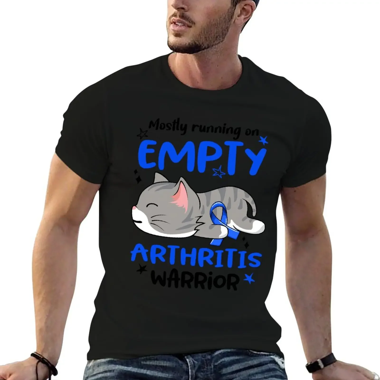 Arthritis Awareness, Mostly Running on Arthritis Warrior T-Shirt blacks luxury designer anime shirt Anime t-shirt men clothing