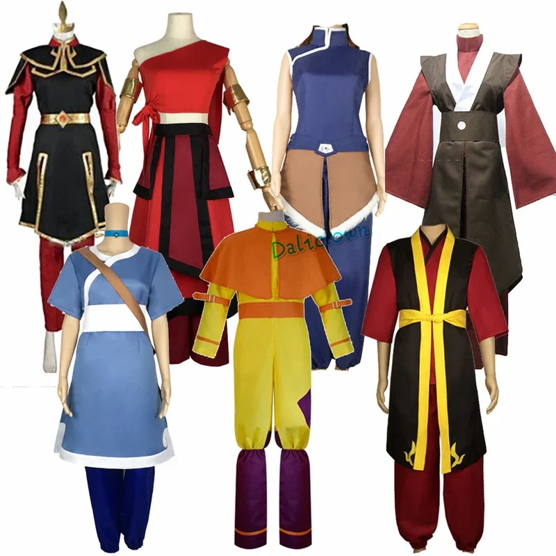 Disfraz de Avatar The Last airdoblador, princesa Zuko, disfraz de princesa Azula Mai, Anime Fire Nation, Aang, Korra, Katara, ropa de Cosplay